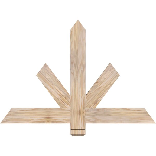 Ekena Millwork Kennewick Smooth Timber Gable Bracket, Douglas Fir, 36"W x 24"H x 1 1/2"D x 3 1/2"F, 16/12 Pitch GBW036X24X0204KEN00SDF - main